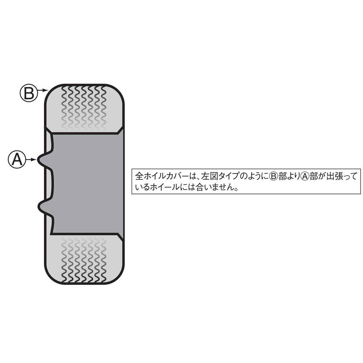 ホイルカバー ABS 4枚入 14インチ