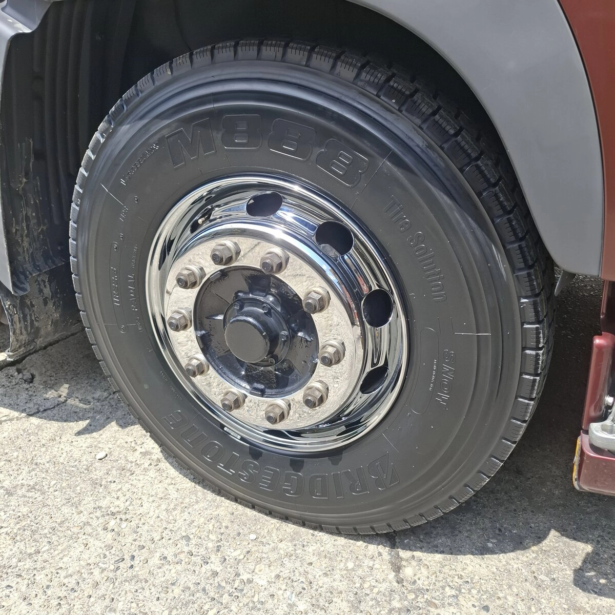スチールメッキホイール PLATINUM SPARK 22.5×7.5インチ 10穴 新ISO フロント用