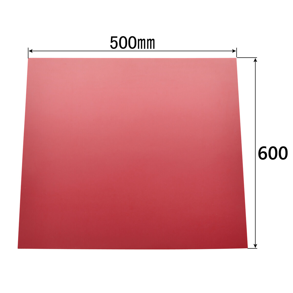 タレゴム EVA 500×600×2 赤 1枚