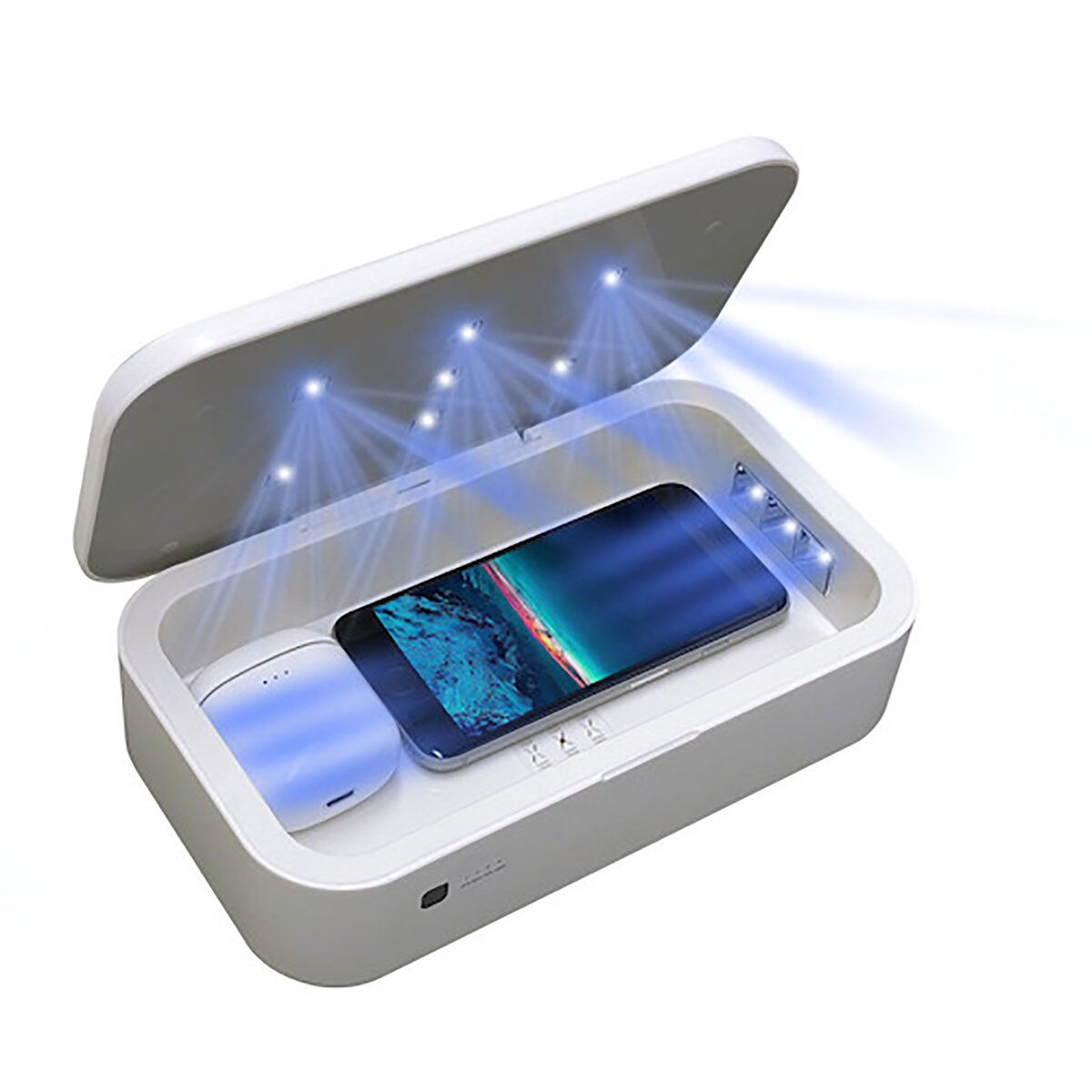 新品 サムスン Qi ワイヤレス充電器 UV 除菌BOX