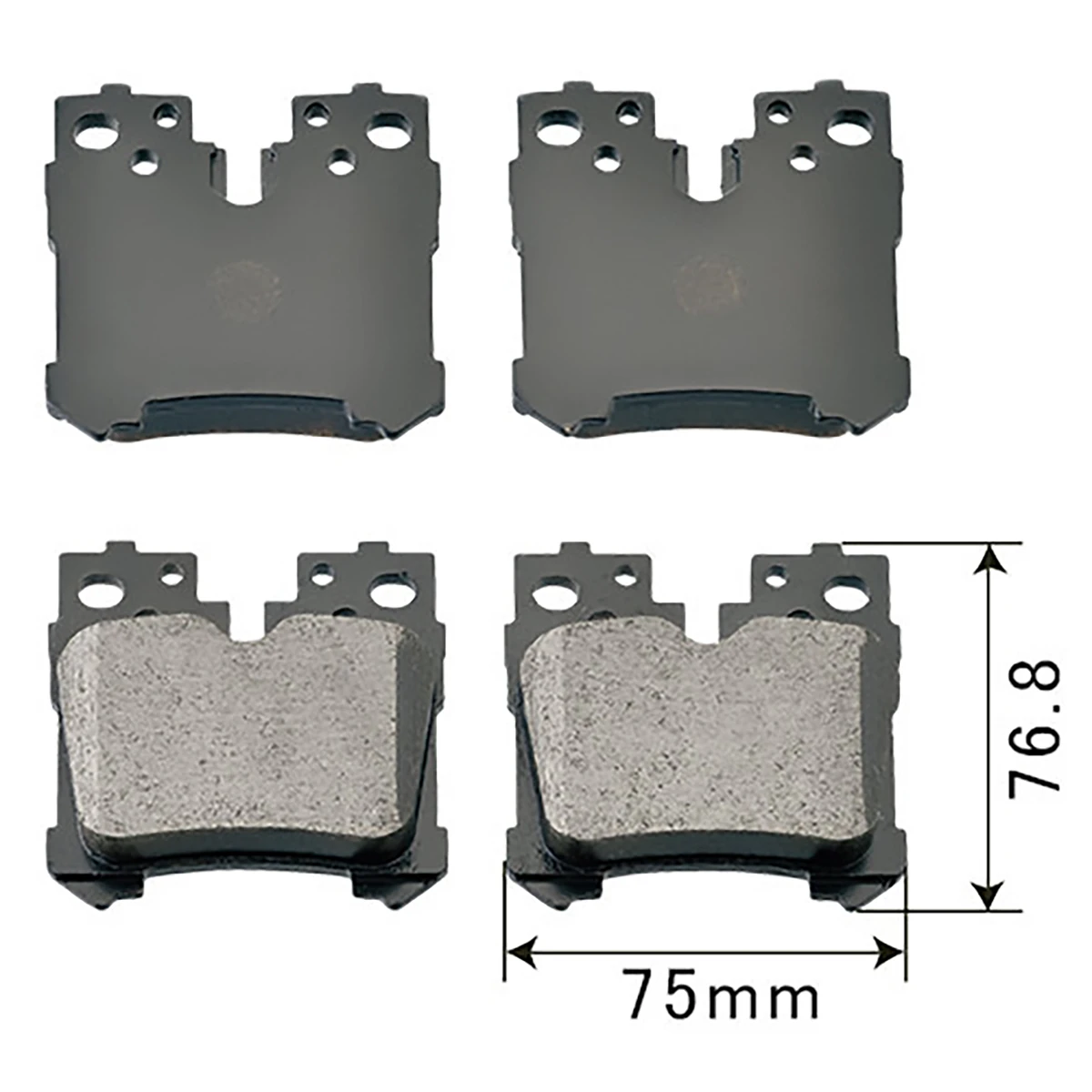 ブレーキパッド 乗用車用 リア レクサス 4枚組