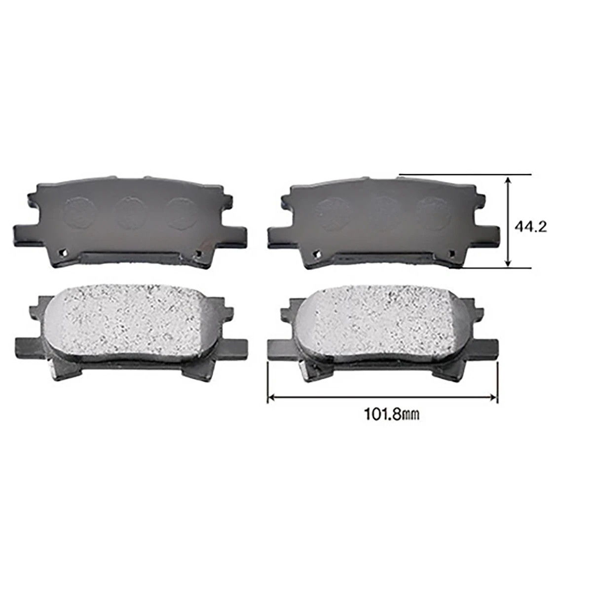 ブレーキパッド 乗用車用 リア トヨタ 4枚組