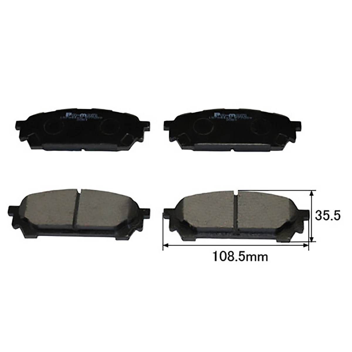 ブレーキパッド 乗用車用 リア スバル 4枚組