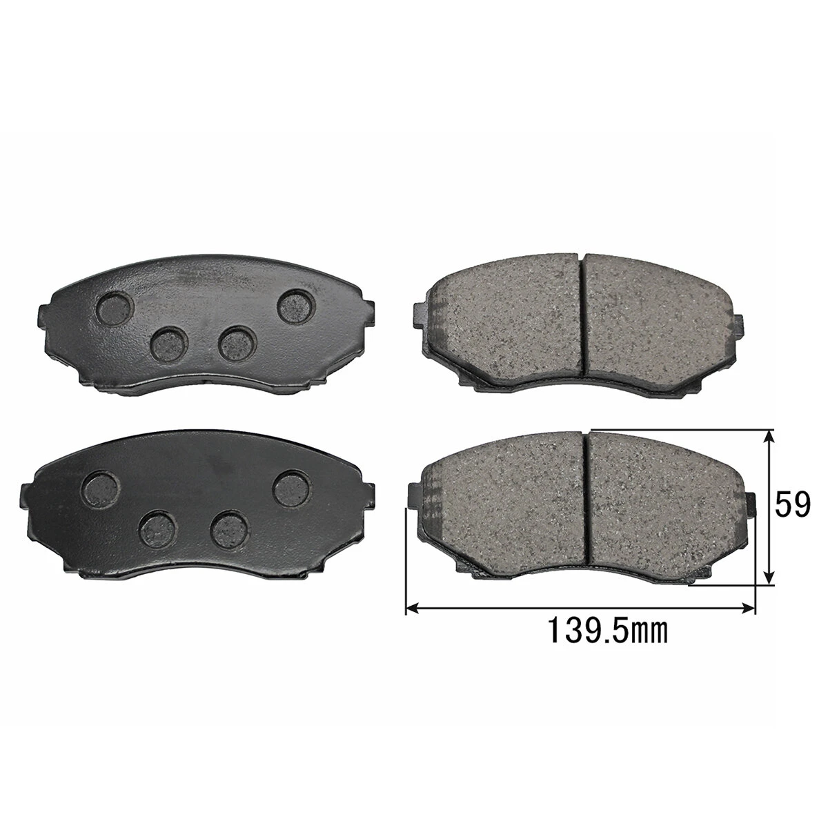 ブレーキパッド 乗用車用 フロント マツダ 4枚組