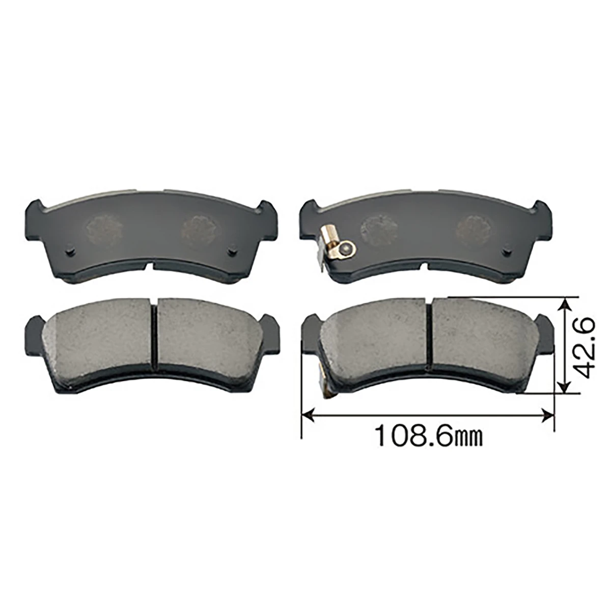 ブレーキパッド 乗用車用 フロント スズキ マツダ 4枚組