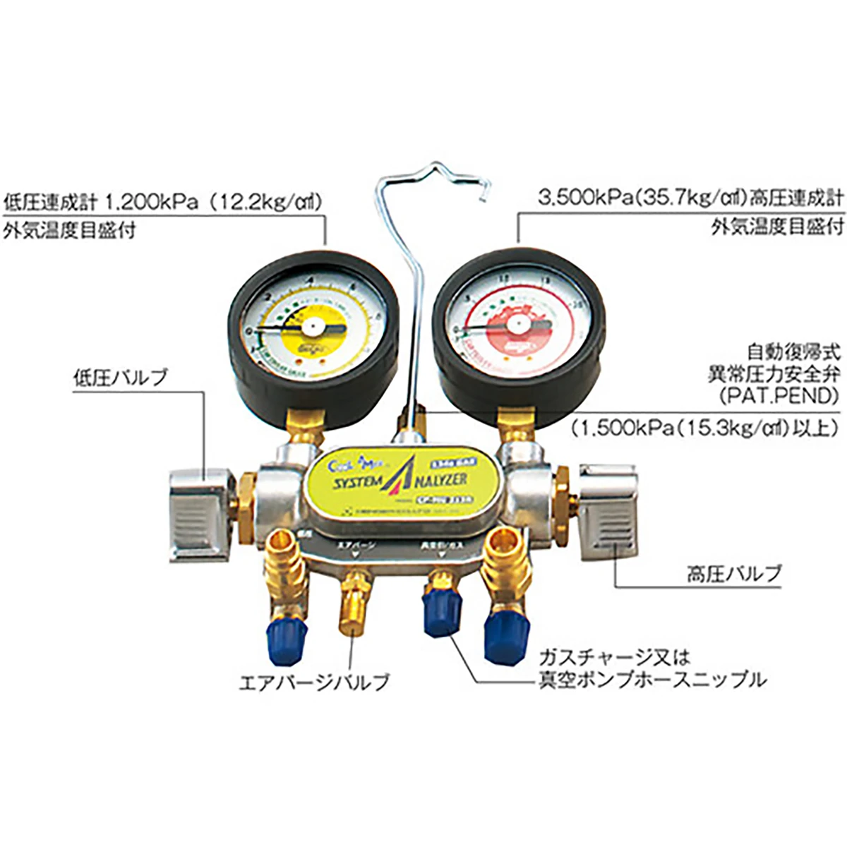 ガスチャージセット HFC-134a用