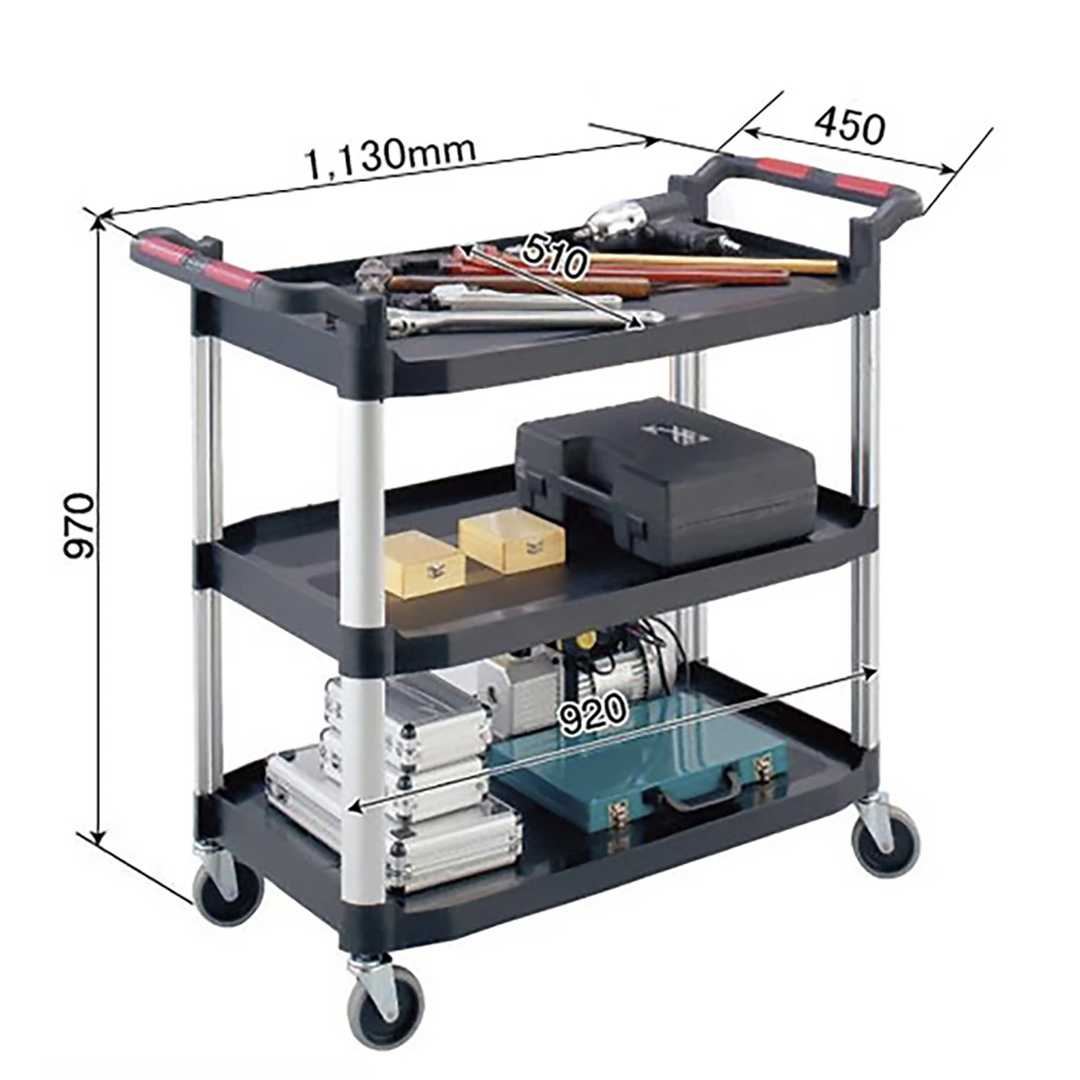 プロフェッショナルツールカート 3段