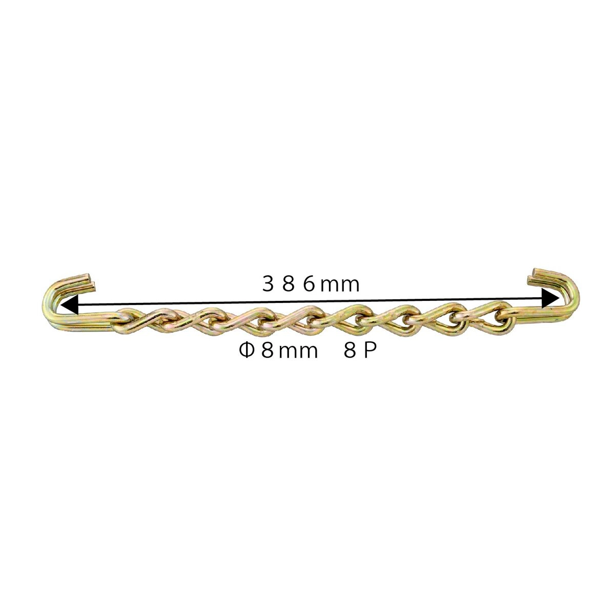 クロスチェーン 大型トラック チェーン線径φ8mm  25本入