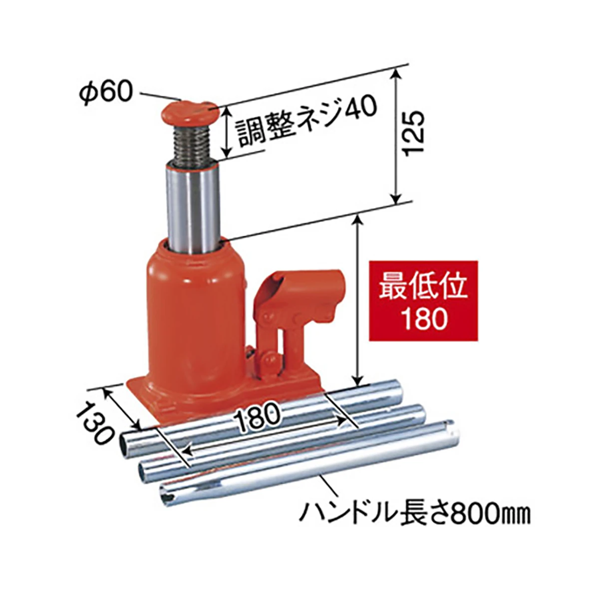 油圧ジャッキ 超低床 20ton