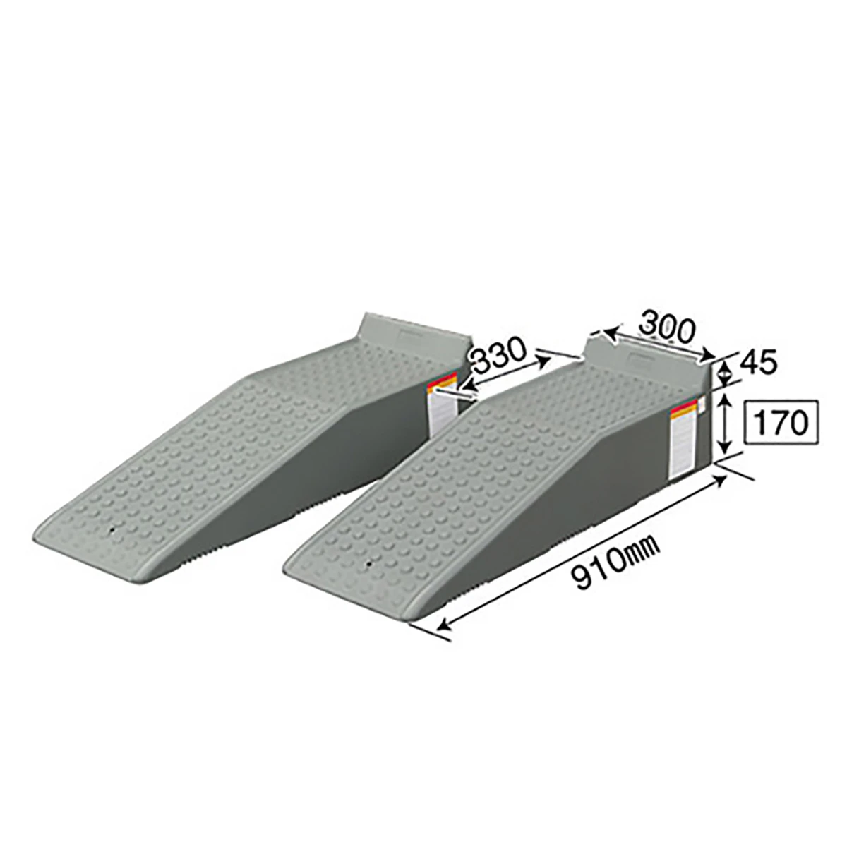 スロープ台 樹脂製 3ton 2ヶ1セット 高さ170mm