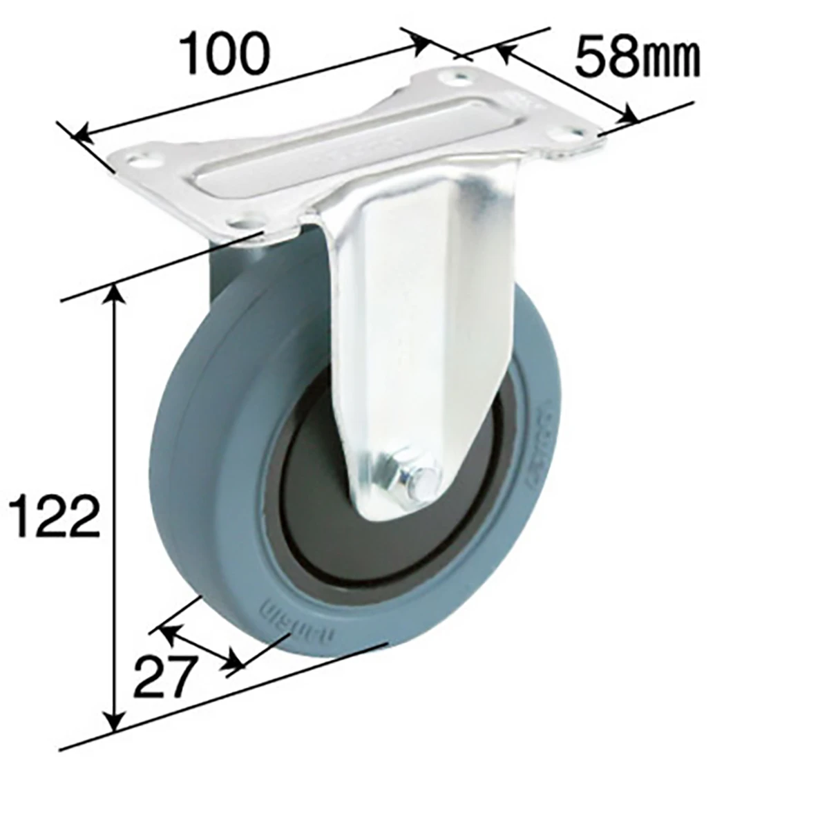 公式】パーマンショップ-キャスター 台車用 φ100mm 耐荷重60kg 固定輪: 物流・運搬用品｜トラック用品、大型車・物流用品通販サイト