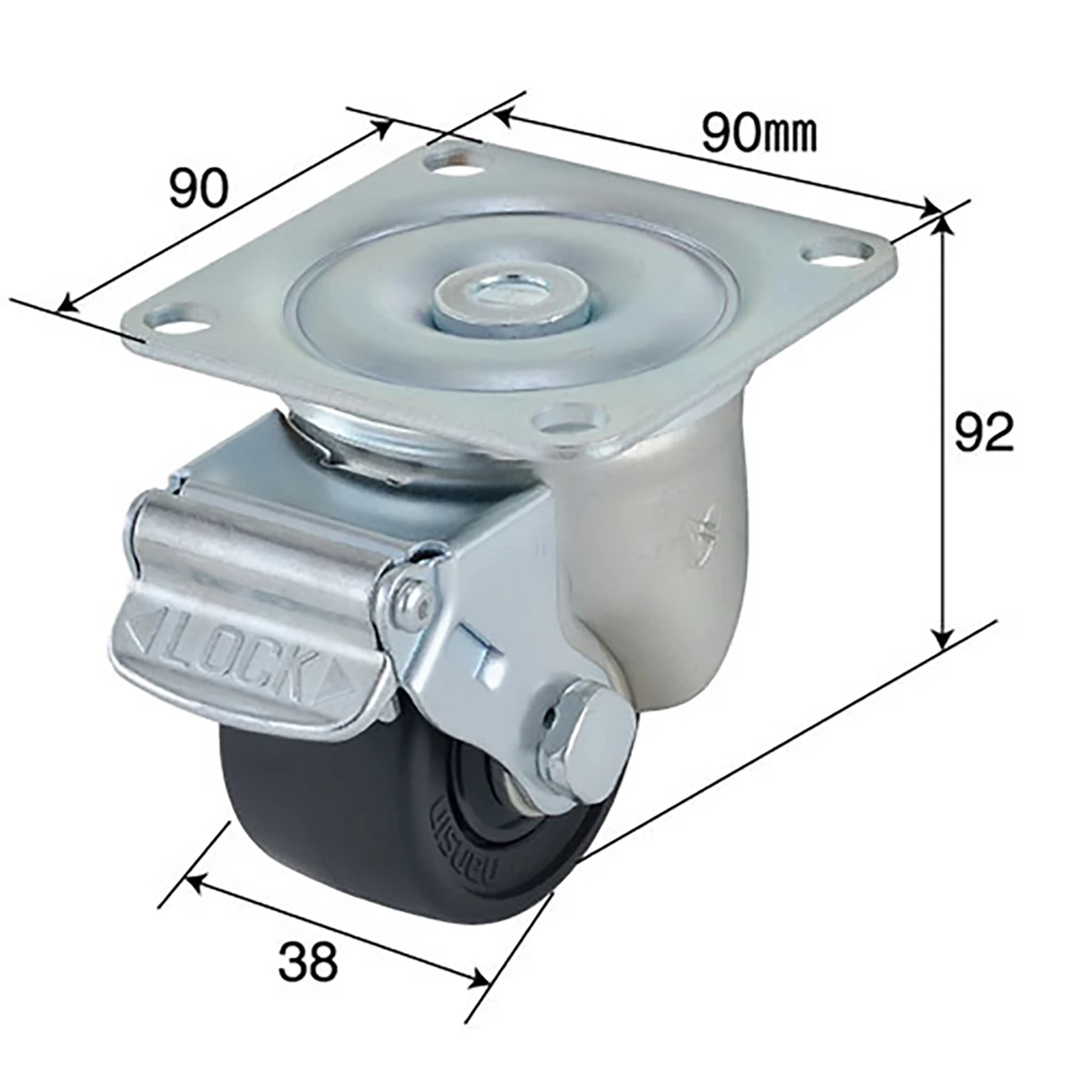 公式】パーマンショップ-キャスター 低床重荷重用 強化ナイロン φ65mm 耐荷重 300kg ベアリング入:  物流・運搬用品｜トラック用品、大型車・物流用品通販サイト