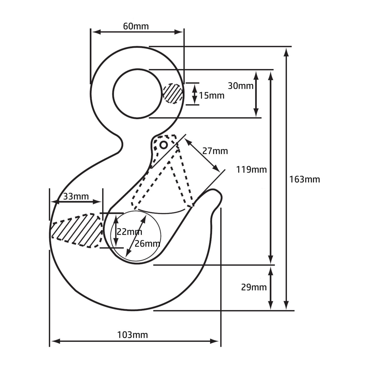 アイフック ラッチ付き 2.0t