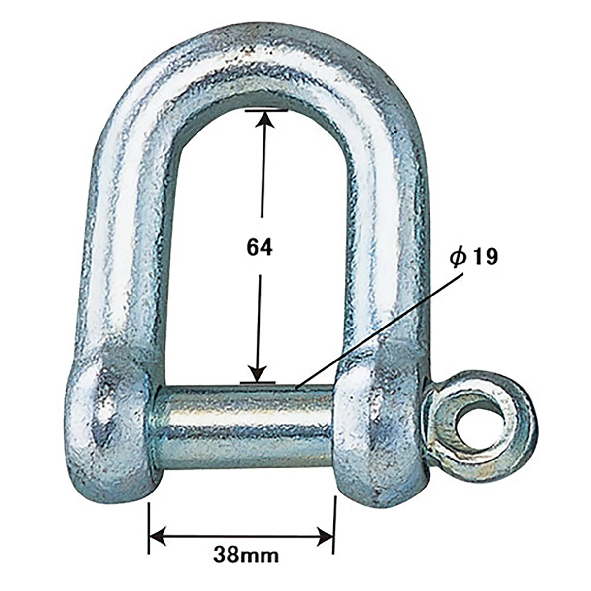 公式】パーマンショップ-シャックル 1ton スチール 表面メッキ処理 1ヶ売り: 運搬固定具・荷締関連｜トラック用品、大型車・物流用品通販サイト