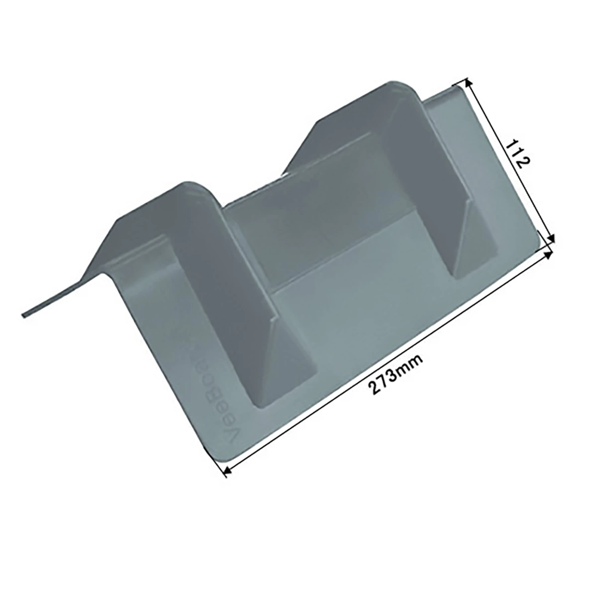 Lコーナー プラスチック 巾273×高さ112×厚み3.3mm