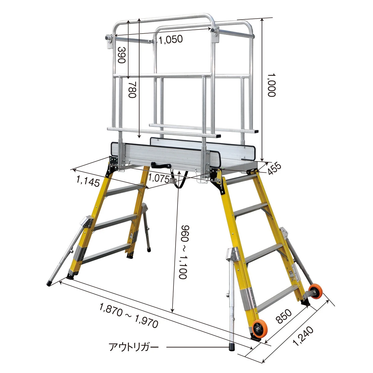 ワークベンチ 作業台 アルミ 1台