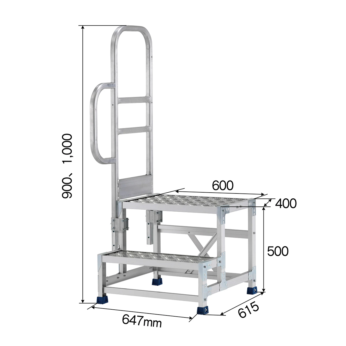 作業ステップ アルミ 2段 150kg