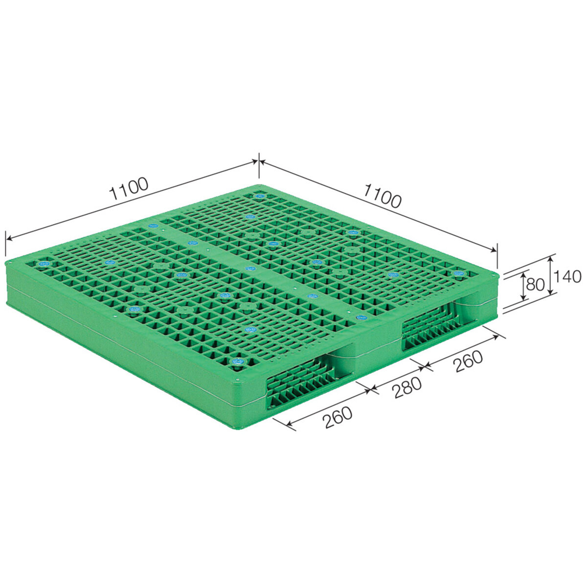 公式】パーマンショップ-パレット 1100×1100: 物流・運搬用品