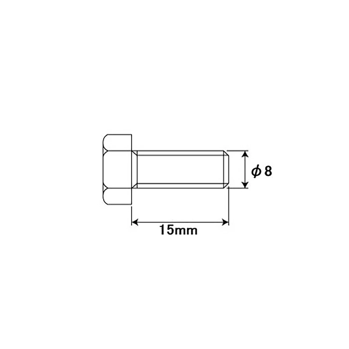 ステンレスボルトセット M8X15 4セット入り