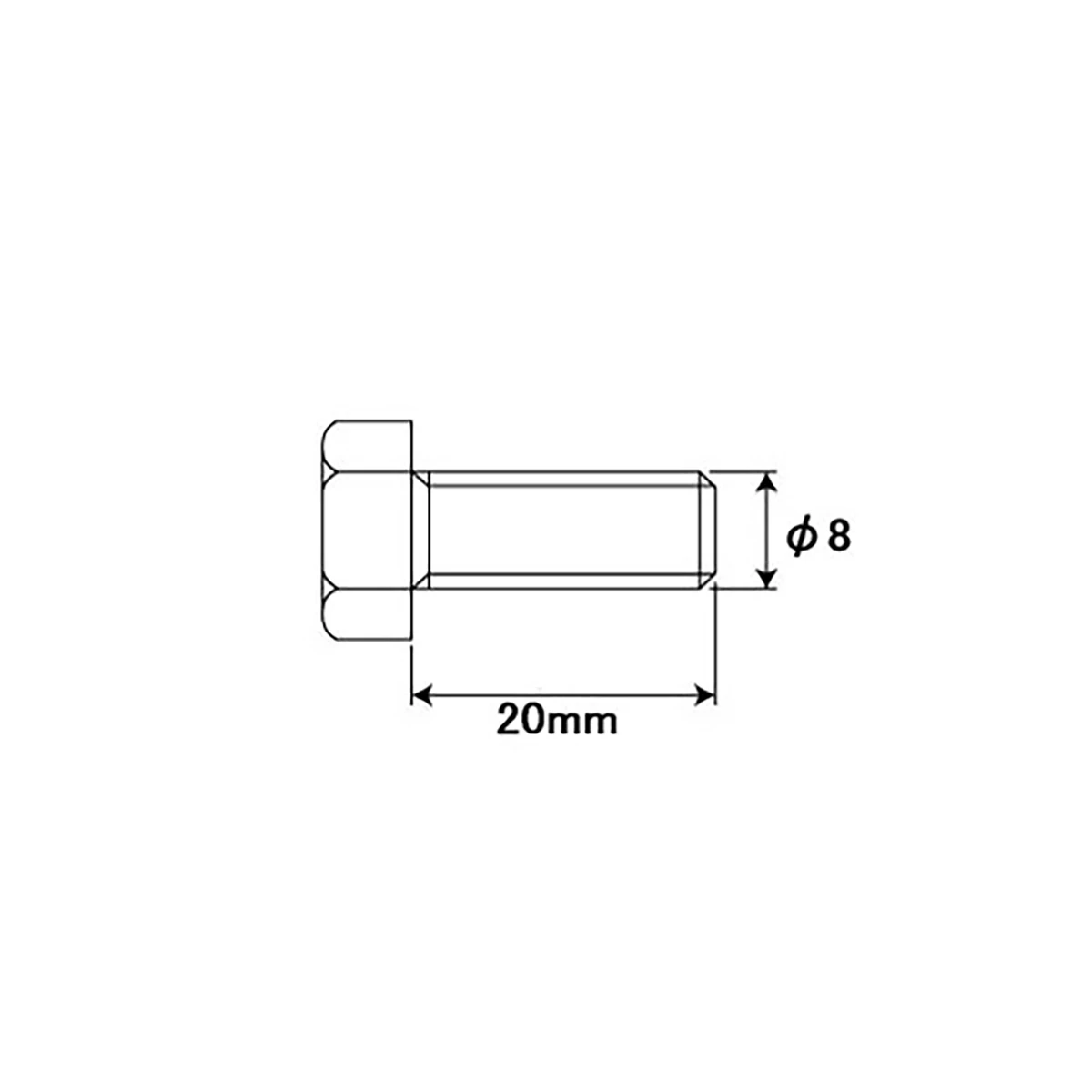 ステンレスボルトセット M8X20 4セット入り