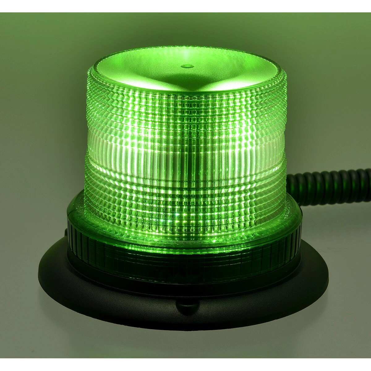 LEDフラッシュ灯 グリーン マグネット ビス止め兼用 DC12～24V 準防水