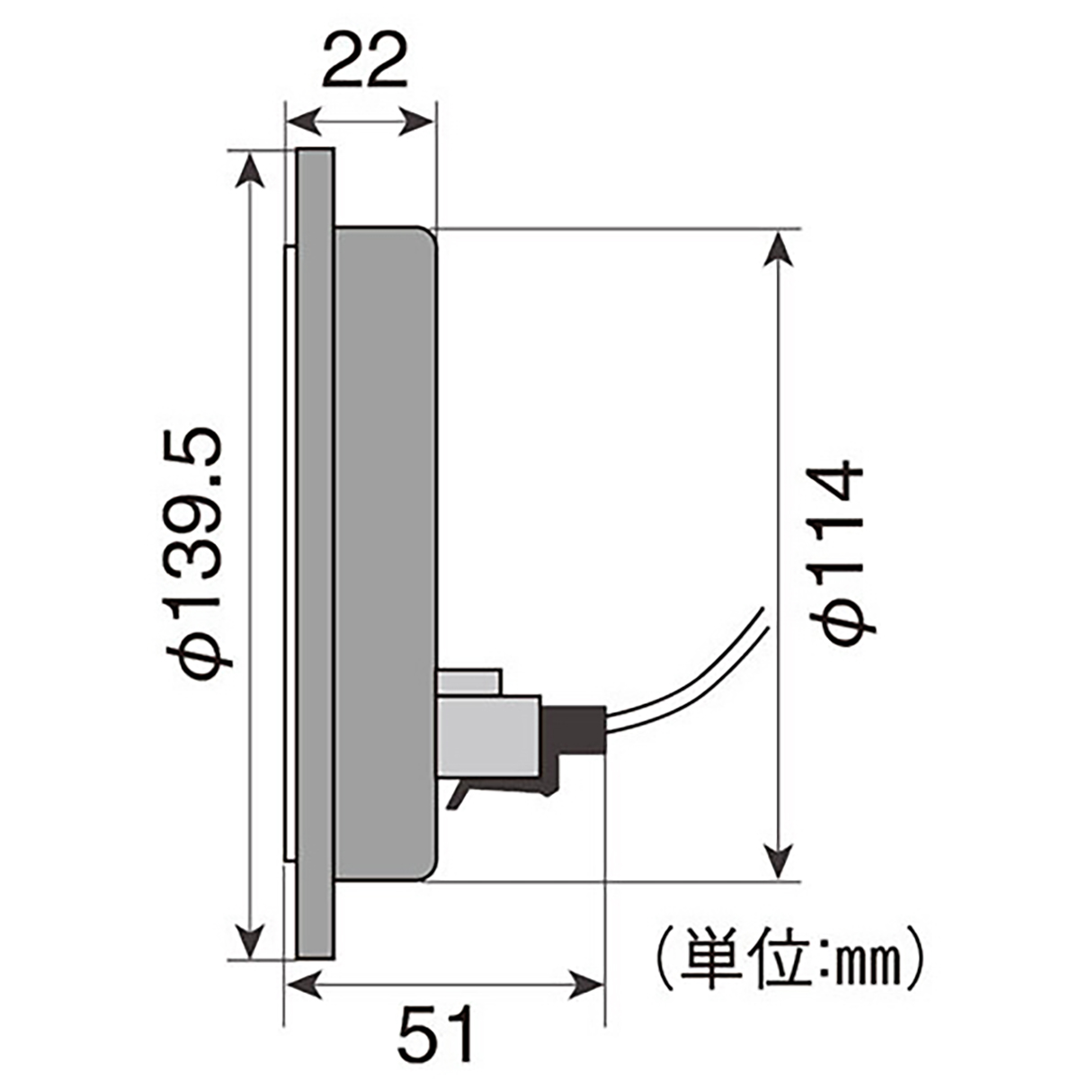 LEDランプ DC12～24V リアフォグ用