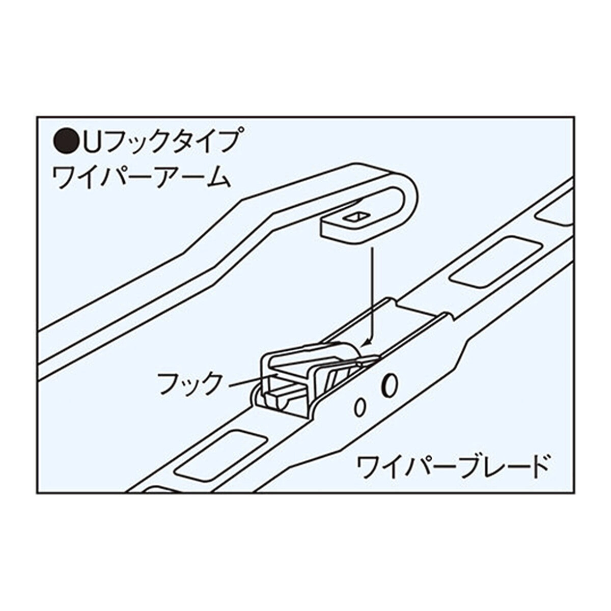 冬用ワイパー スノーブレード 400mm Uフック用 1本