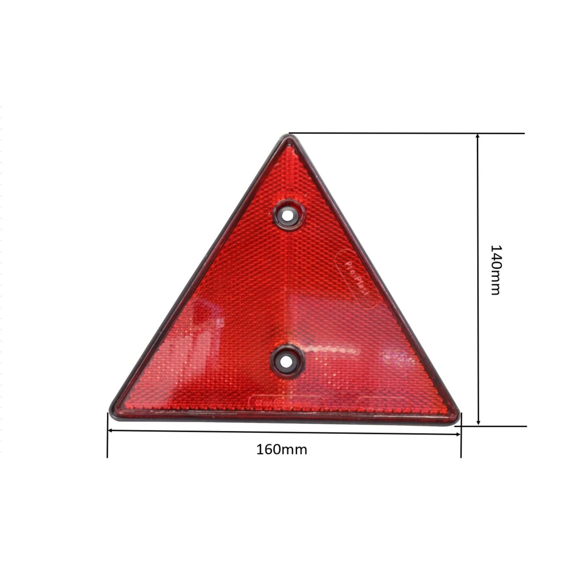 三角反射板 トレーラー用 車検対応 E規格品 ボルト2本止 赤