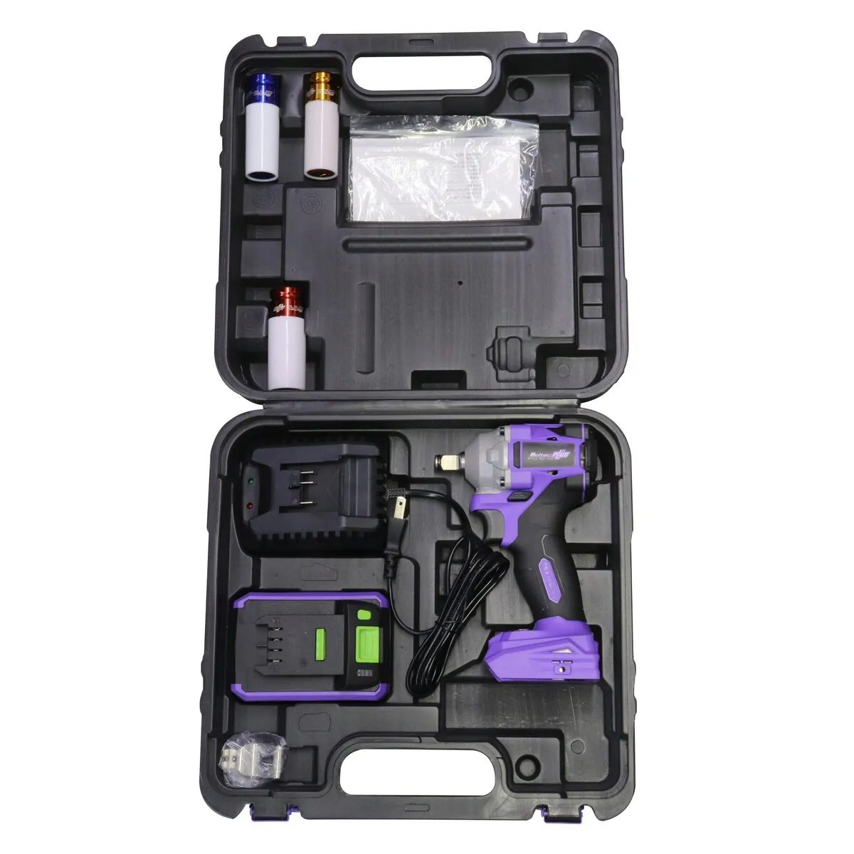 充電式インパクトレンチ  打撃強さ4段階設定