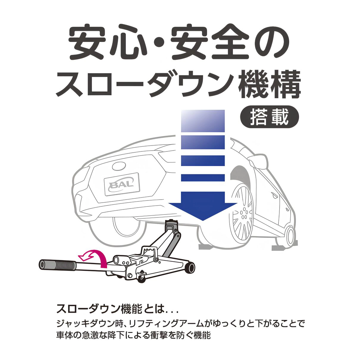 油圧式ガレージジャッキ 1.5ton