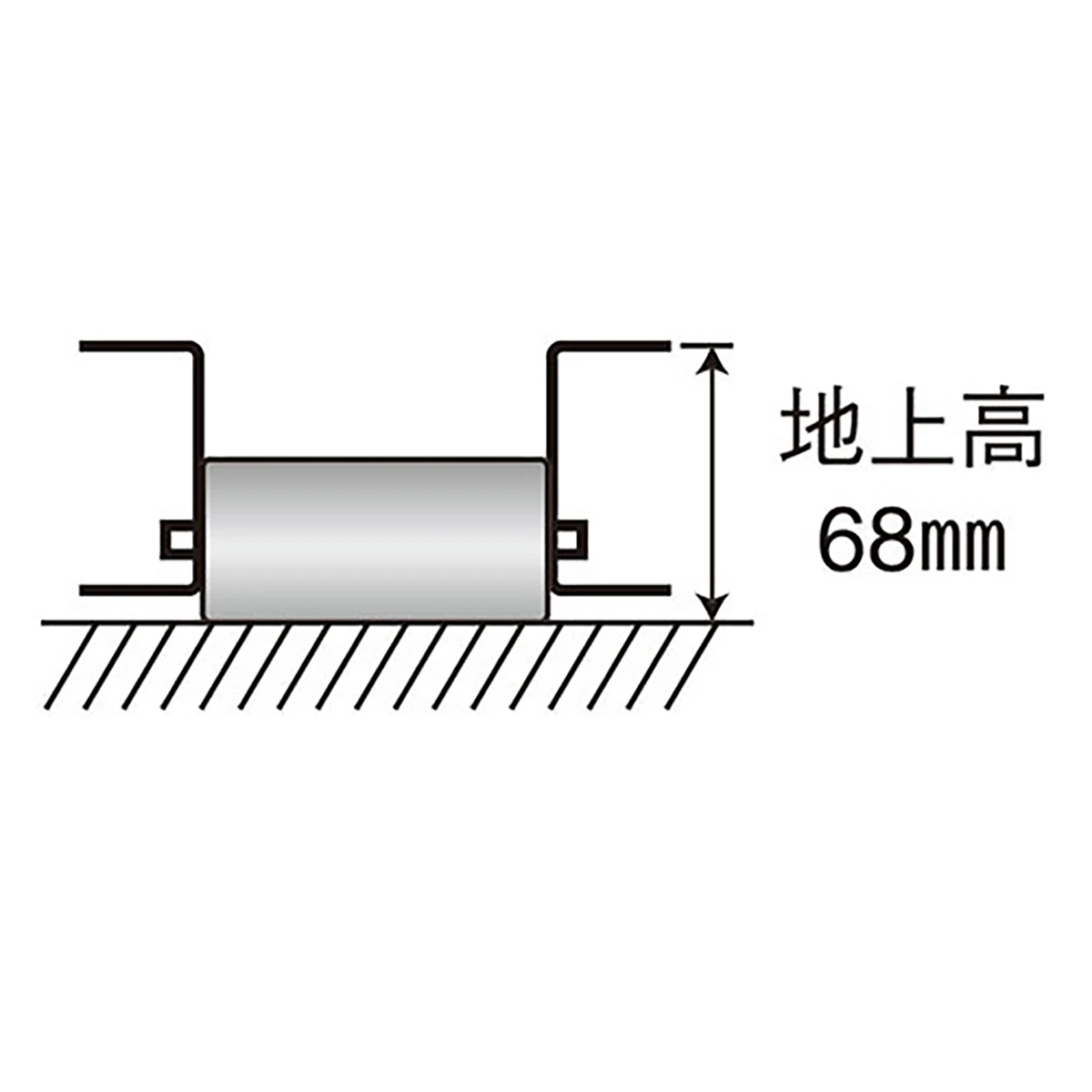 ローラー台 パレット移動用 0.8ton アルミ