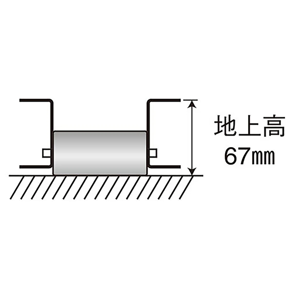 ローラー台 パレット移動用 1.5ton ストッパー付