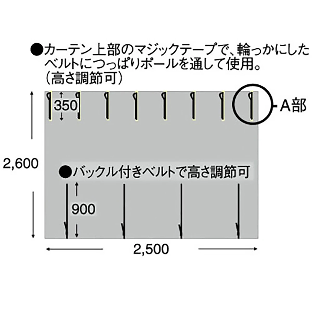 カーテン 保冷用 透明タイプ