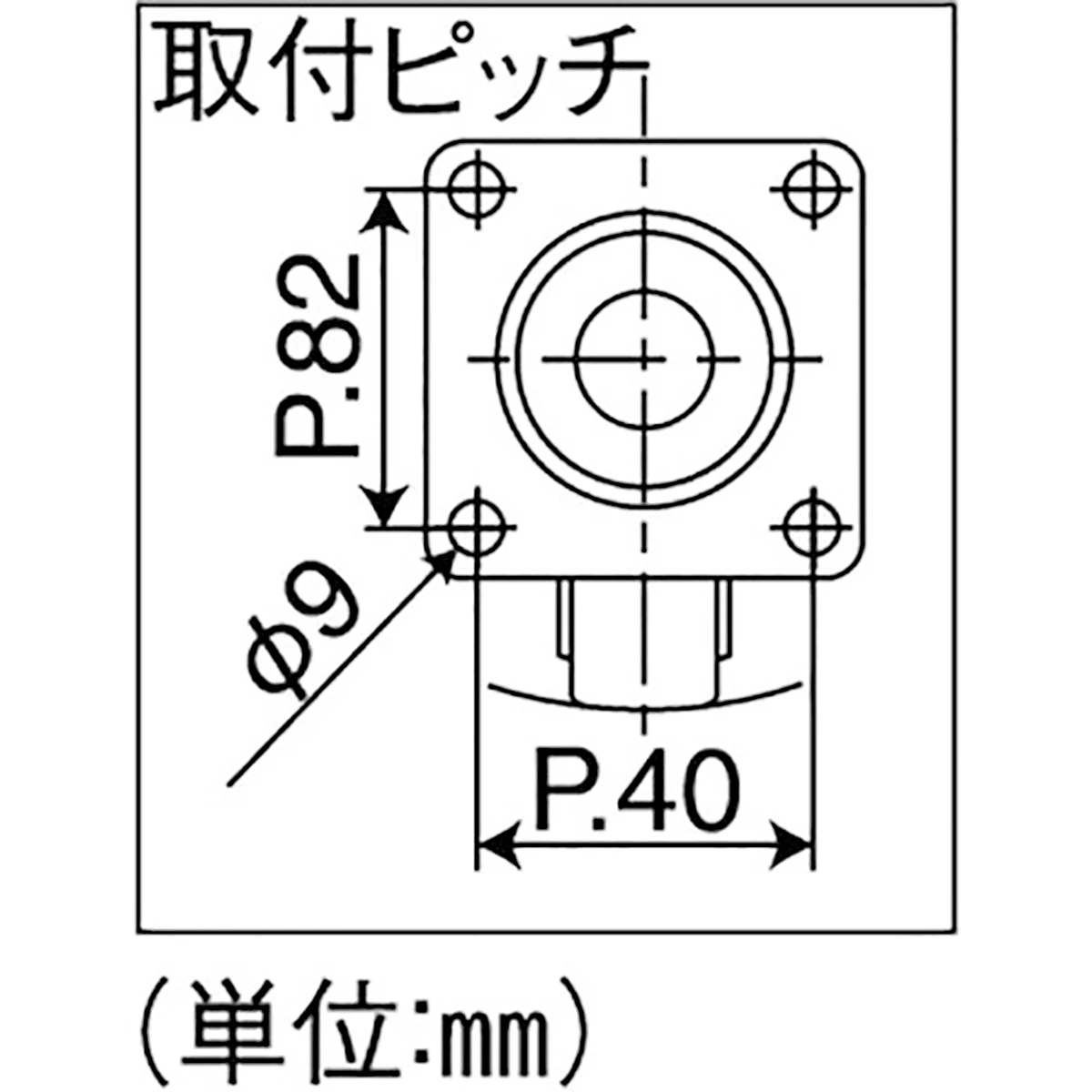 キャスター 台車用 微音タイプ ベアリング入 φ100mm 耐荷重60kg 自在輪