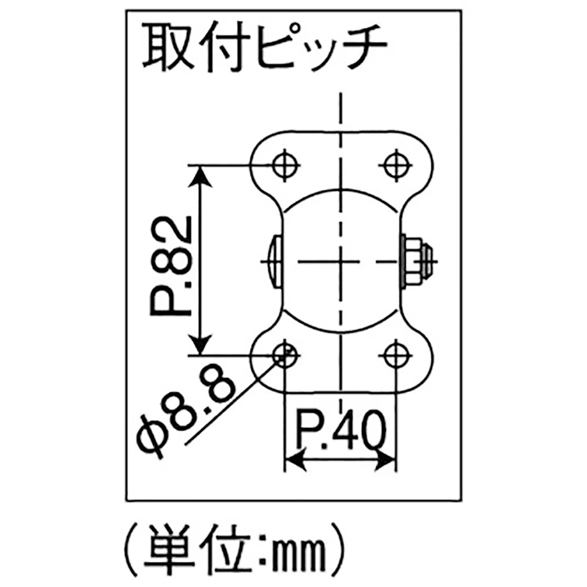 キャスター 台車用 φ100mm 耐荷重60kg 固定輪