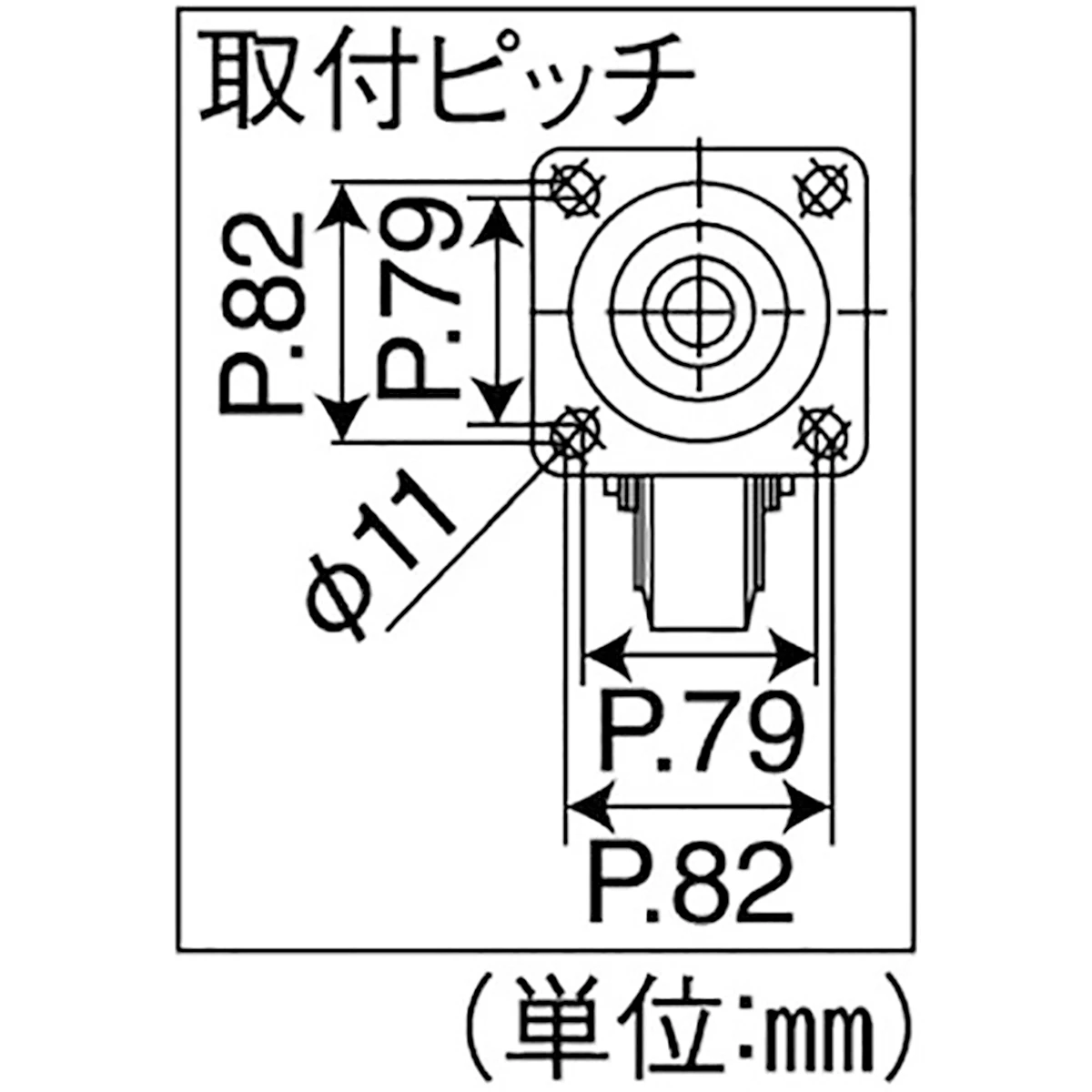 ウレタン キャスター 台車用 ベアリング入 φ130mm 耐荷重260kg 自在輪