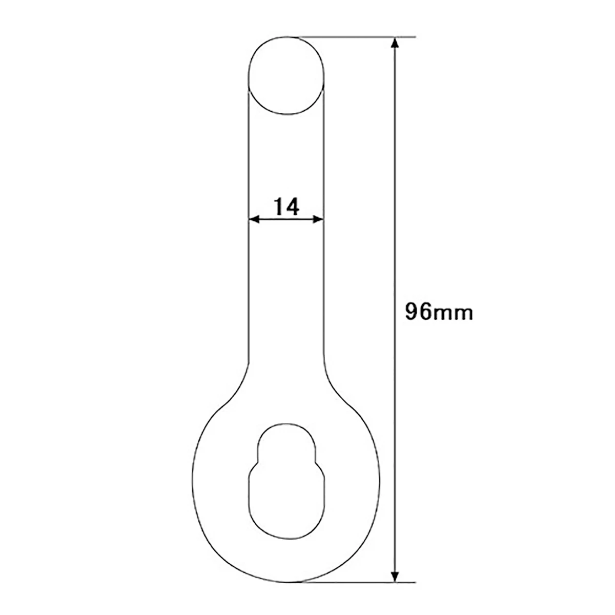 ワンタッチシャックル 1.2ton スチール 1ヶ売り