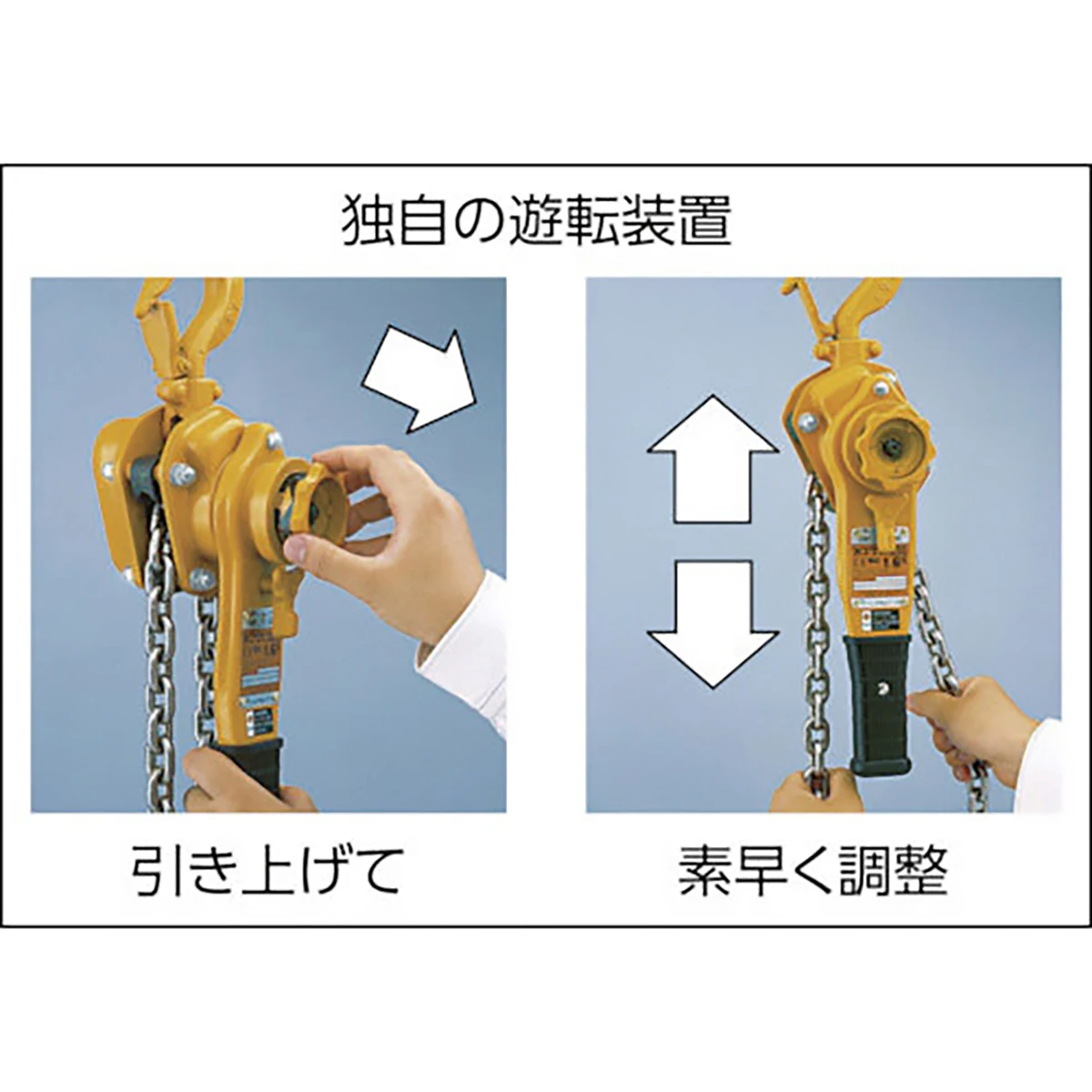 レバーブロック キトー 使用荷重1000kg