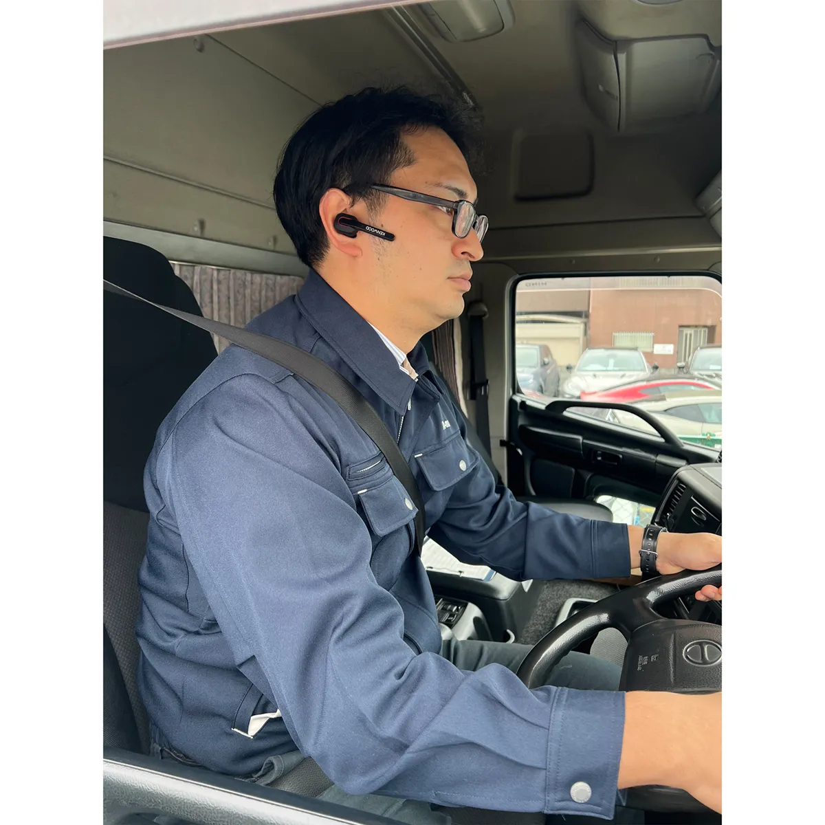 片耳ヘッドセット 黒