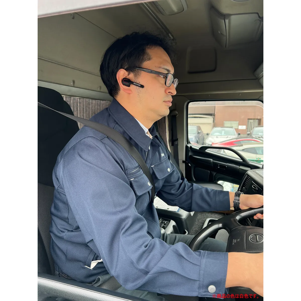 片耳ヘッドセット 白