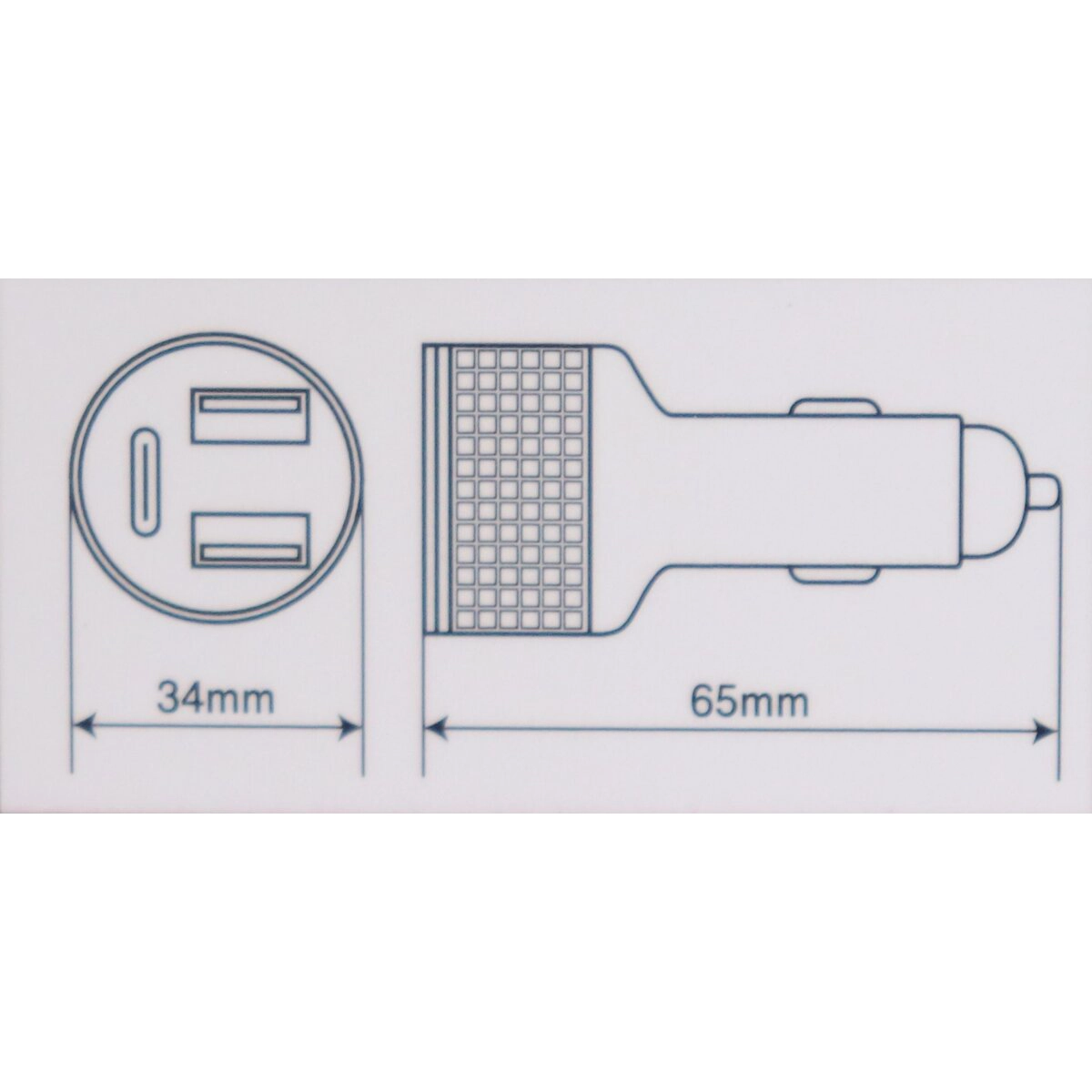 USBソケット A＋A＋C 激速充電 電圧監視モニター付き 12V/24V対応 車載用充電器