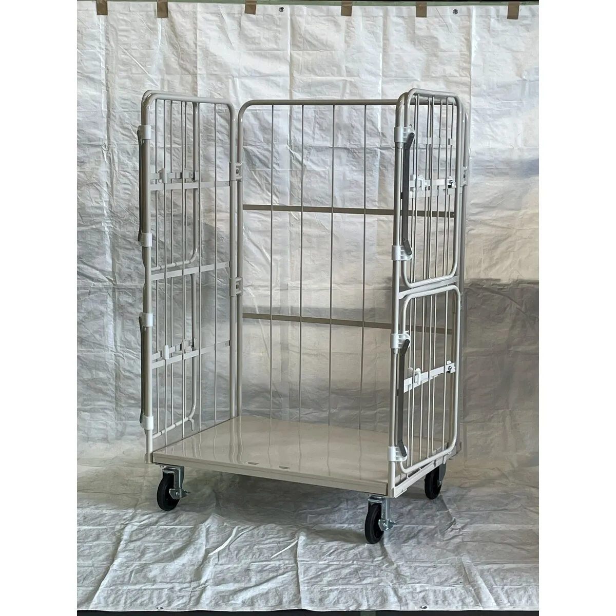 上下観音扉付コンビテナー 床板スチール製