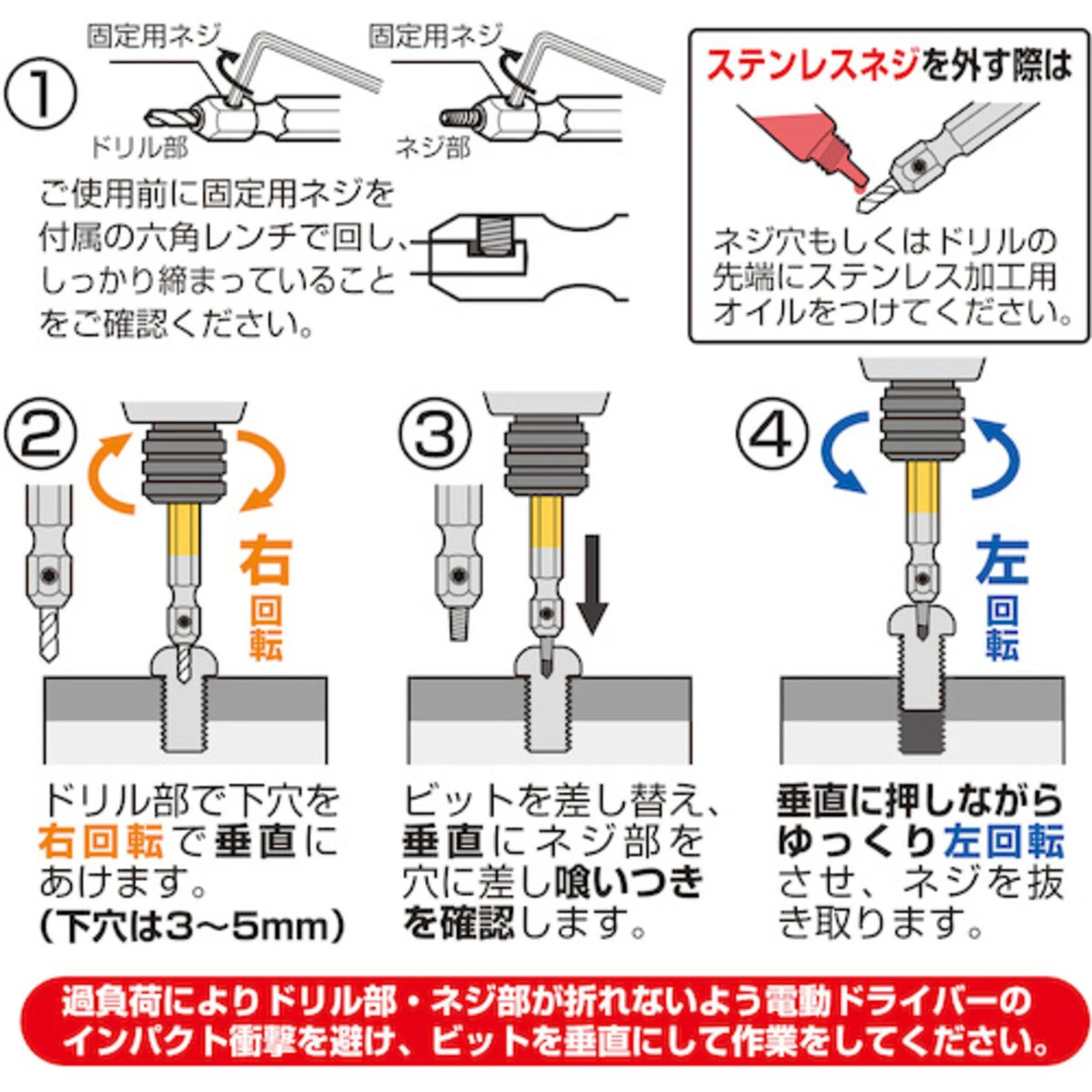 なめたねじ外しビット 3本組