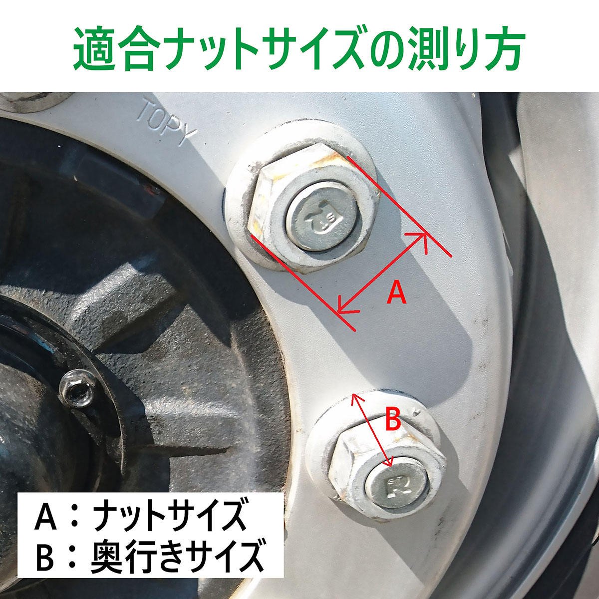 プラナットキャップ 41mm 8ヶ入 大型車用 リア