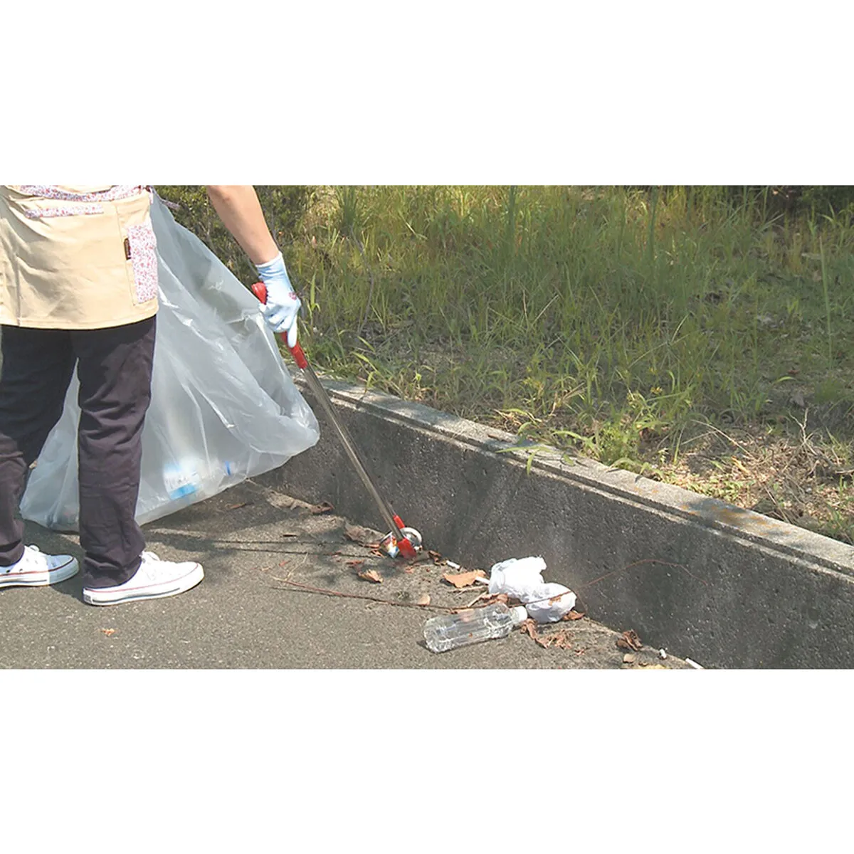 ステンレスゴミひろい