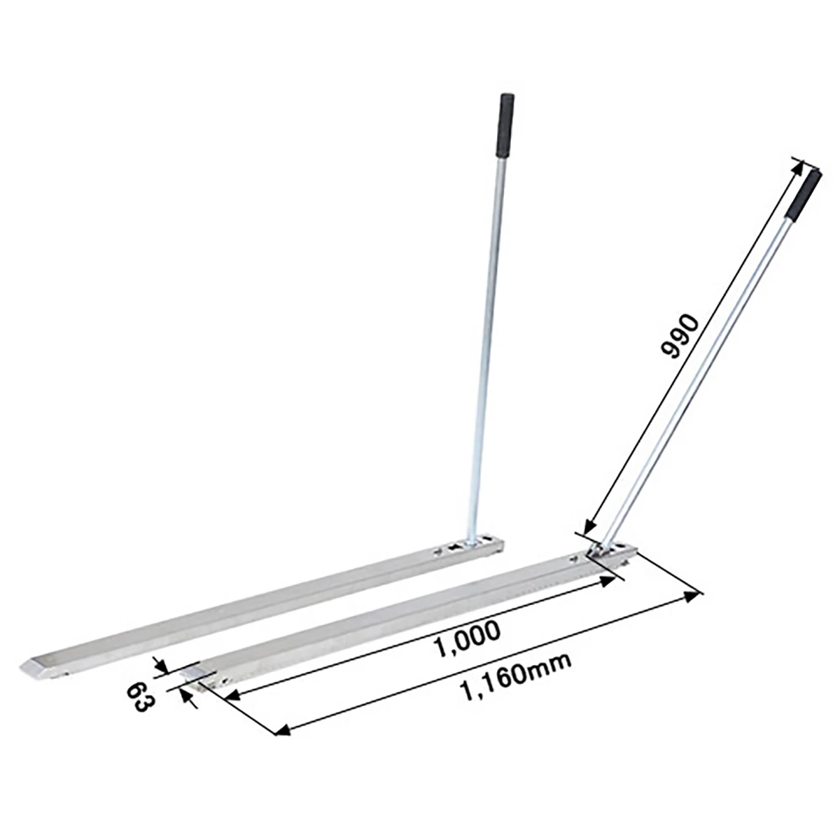 パレットローダー フラット ステンレス 全長1160mm