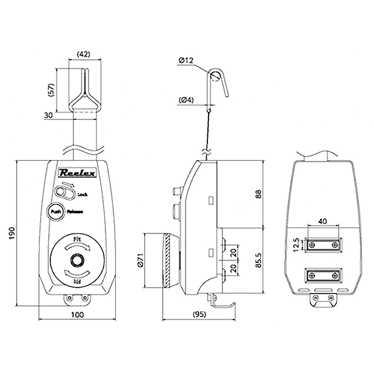 ロックフィット 四輪台車用荷締機