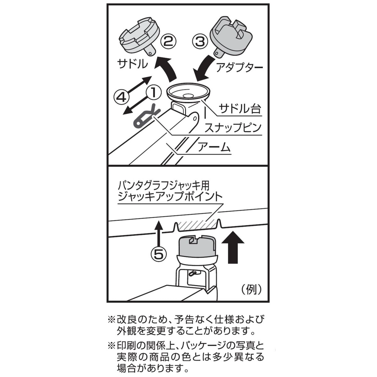 ジャッキアップ用アダプター