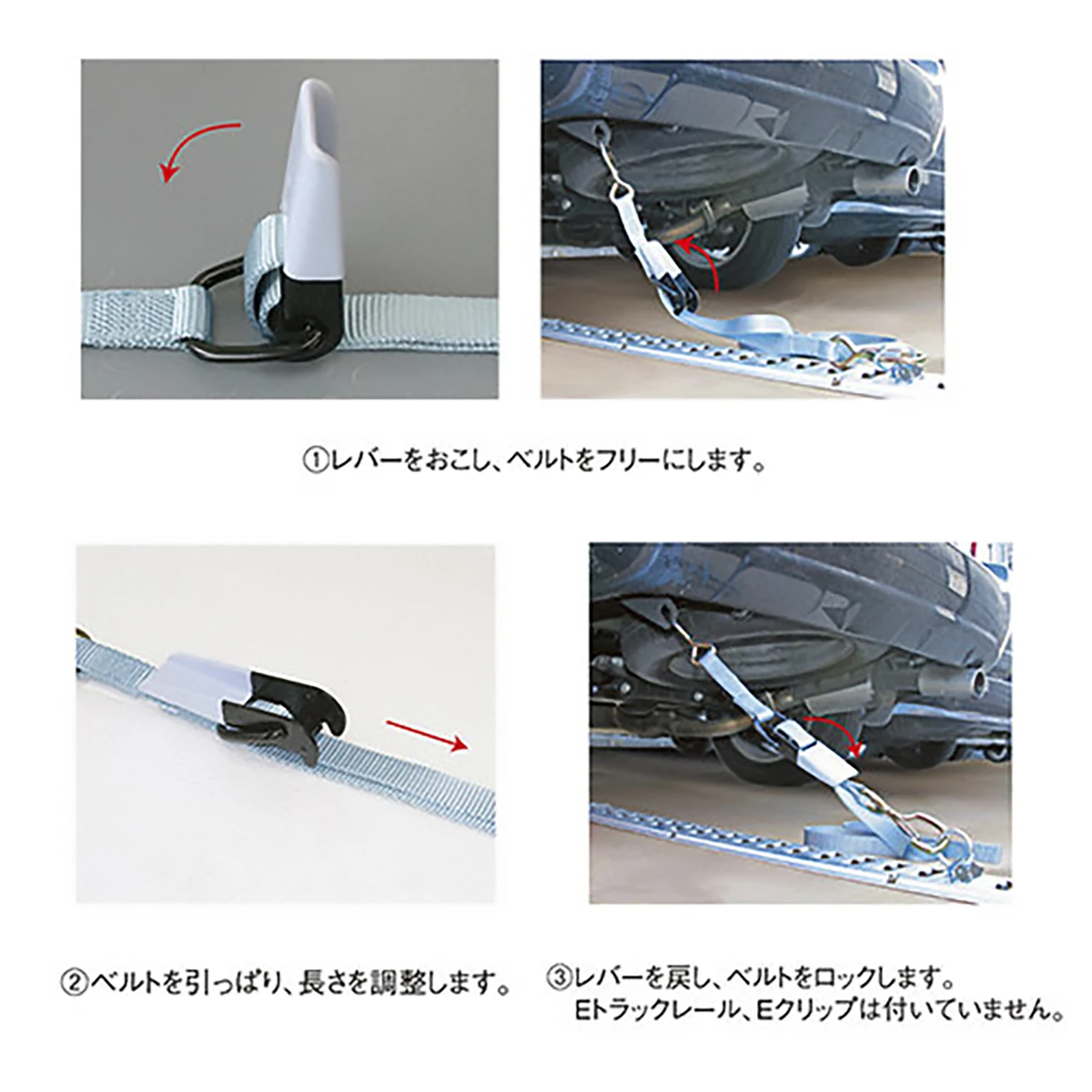 ベルト荷締機 ラッシングベルト JIS 巾25 固定0.17m 調整1.7m Sフック