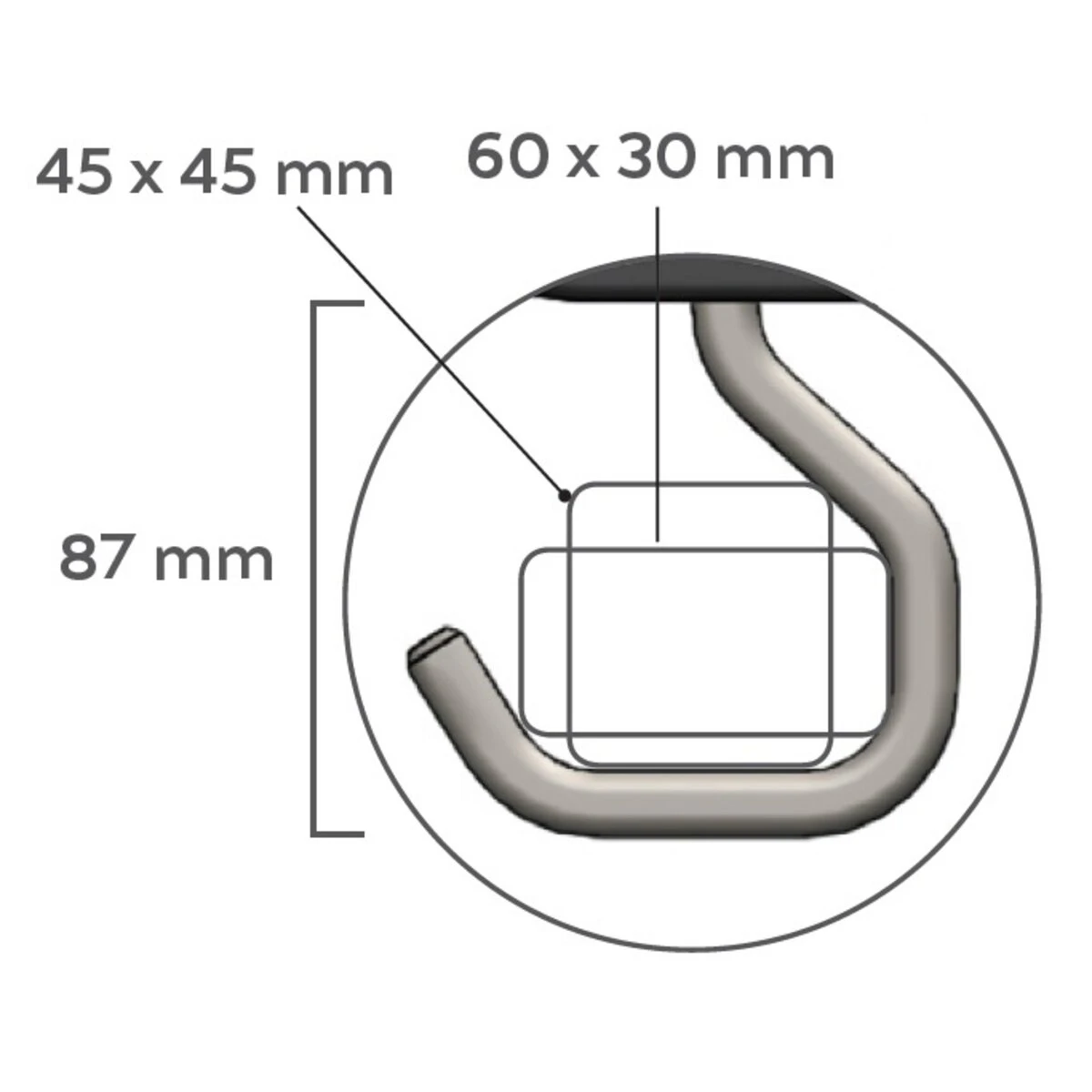 バン用ラダークランプ 最大使用荷重40kg  2ヶ1組